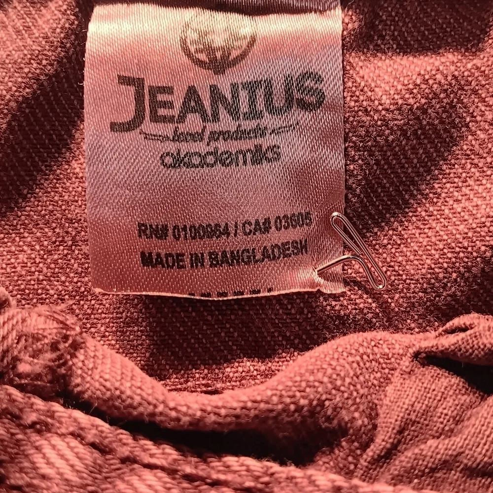 Akademiks Jeanius Y2K Skinny Ripped Jeans Burnt Orange 36x32